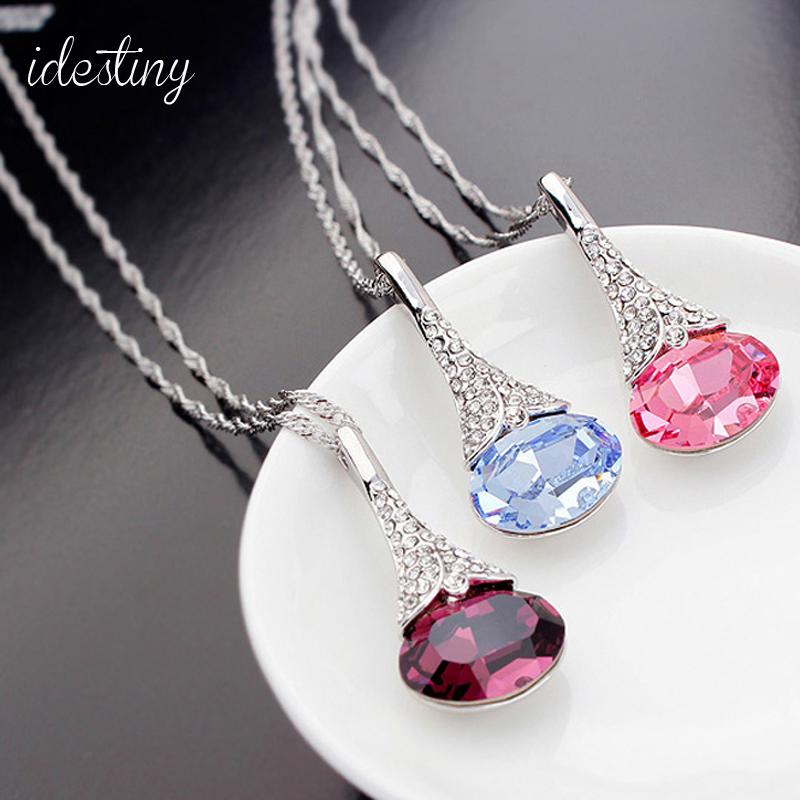 11.11 Sale Austrian Crystal Water Drop Necklaces White Gold Color Plated Jewelry Accessories for Women Best Valentine's Day Gift
11.11 Sale Austrian Crystal Water Drop Necklaces White Gold Color Plated Jewelry Accessories for Women Best Valentine's Day Gift
