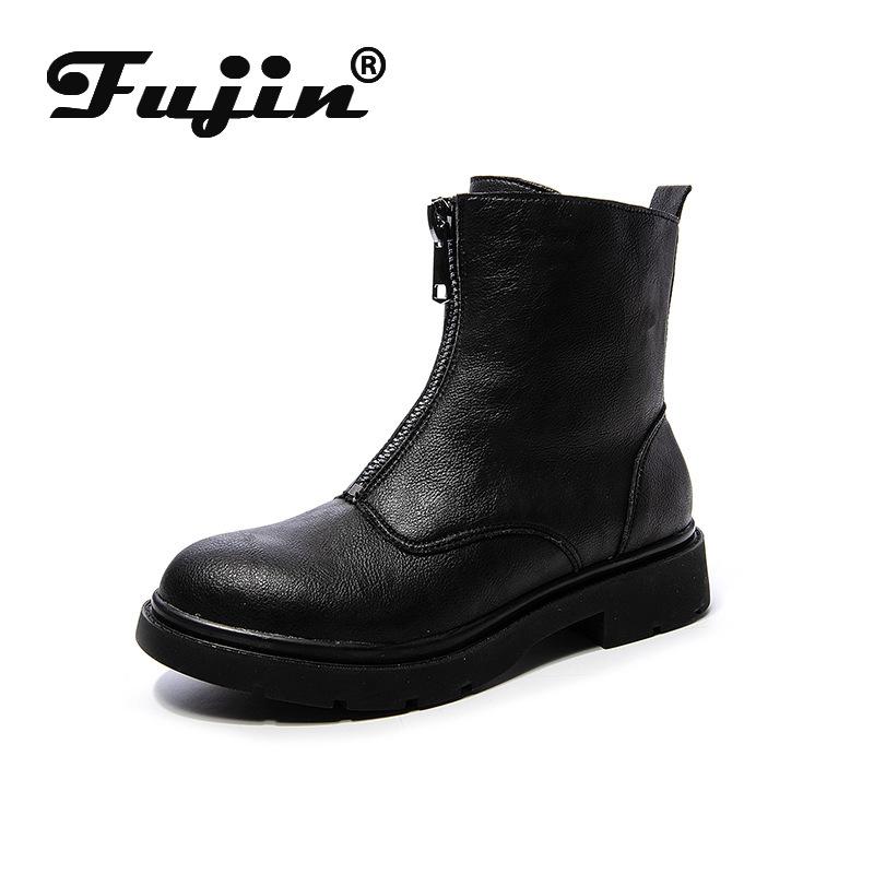 fujin women boots genuine leather soft ankle zipper black high quality flock women fashion boots comfortable shoes spring autumn, Black leather
fujin women boots genuine leather soft ankle zipper black high quality flock women fashion boots comfortable shoes spring autumn, Black leather