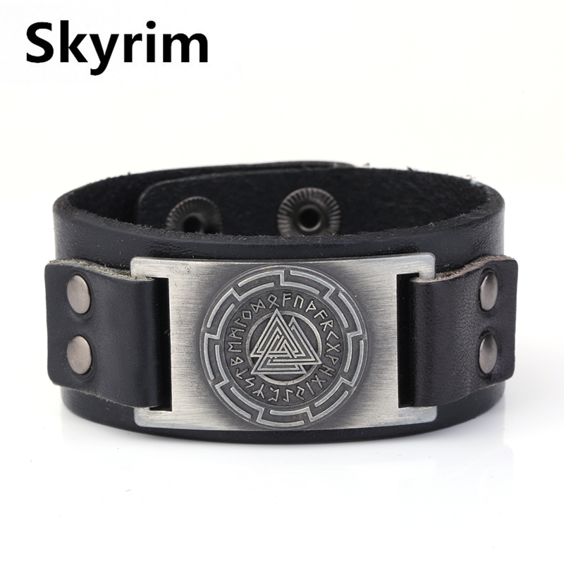 Skyrim Viking Odin 24 Norse Runes Charm Bracelets Slavic Amulet Adjustable Vintage Punk Men Wristband Cuff Leather Bracelet Gift
Skyrim Viking Odin 24 Norse Runes Charm Bracelets Slavic Amulet Adjustable Vintage Punk Men Wristband Cuff Leather Bracelet Gift