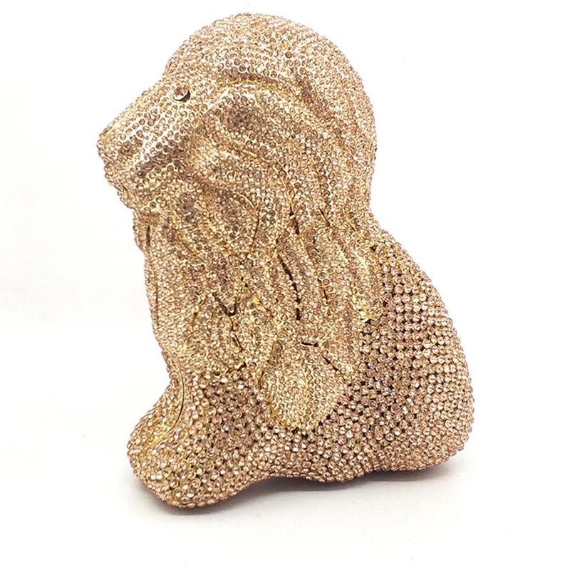 lady animal Rhinestone Ladies Crystal Clutch Bags golden Diamond Women Chain Shoulder Messenger Handbags Mini clutches Bags gift, Color same as pictur 
lady animal Rhinestone Ladies Crystal Clutch Bags golden Diamond Women Chain Shoulder Messenger Handbags Mini clutches Bags gift, Color same as pictur