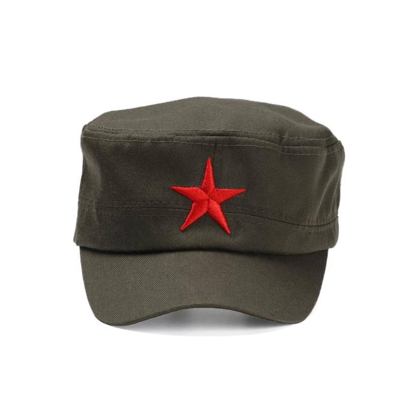 Hot Cap Red Star Embroidery Cap Hat Army Green Flat Hats For Men Women Vintage Bone Male Female Army Sun Hat
Hot Cap Red Star Embroidery Cap Hat Army Green Flat Hats For Men Women Vintage Bone Male Female Army Sun Hat