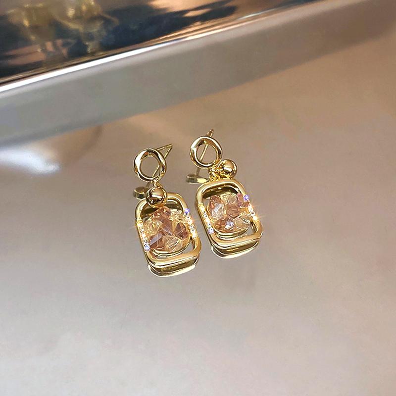 Dangle & Chandelier Trendy 14K Gold Plated Geometric Square Hollow Drop Earrings For Women Girl Korean Fashion Jewelry S925 Silver Needle
Dangle & Chandelier Trendy 14K Gold Plated Geometric Square Hollow Drop Earrings For Women Girl Korean Fashion Jewelry S925 Silver Needle