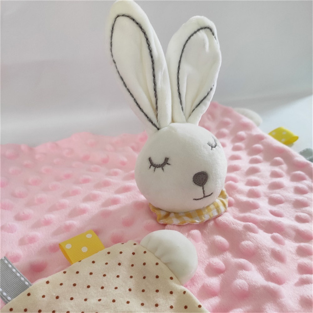 Baby soft soothing towel soothe blanket minky dot bunny Security toys boy elephant pacify towel newborn teether appease blanket LJ201208