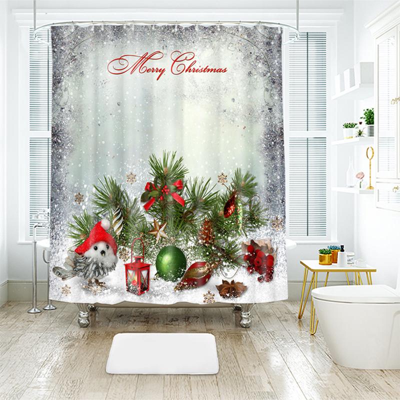 Christmas Shower Curtain Exquisite Christmas Tree Gift Box Pattern Waterproof Bathroom Curtain Thicken Fabric Bath Curtains
Christmas Shower Curtain Exquisite Christmas Tree Gift Box Pattern Waterproof Bathroom Curtain Thicken Fabric Bath Curtains