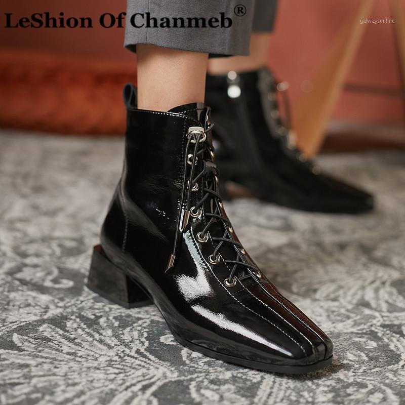 High Quality Genuine Leather Boots Women Gloss Square Toe Autumn Winter Ankle Boots Shoes Woman Ladies Size 34-42 Short Booties1, Black no plush in
High Quality Genuine Leather Boots Women Gloss Square Toe Autumn Winter Ankle Boots Shoes Woman Ladies Size 34-42 Short Booties1, Black no plush in