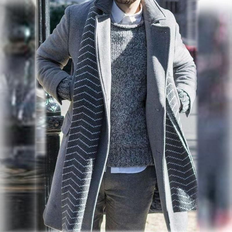 Mens Designer Loose Trench Coats Solid Color Lapel Single Breasted Windbreaker Winter Warm Coats Fashion Street Men Clothing Long Overcoats, Light gray
Mens Designer Loose Trench Coats Solid Color Lapel Single Breasted Windbreaker Winter Warm Coats Fashion Street Men Clothing Long Overcoats, Light gray