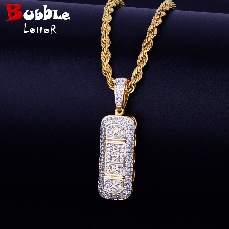 Pill Bottle Necklace Iced-Out Material Copper Cubic Zircon Double Color Men Hip Hop Rock Street Jewelry Pendant With Rope Chain
Pill Bottle Necklace Iced-Out Material Copper Cubic Zircon Double Color Men Hip Hop Rock Street Jewelry Pendant With Rope Chain