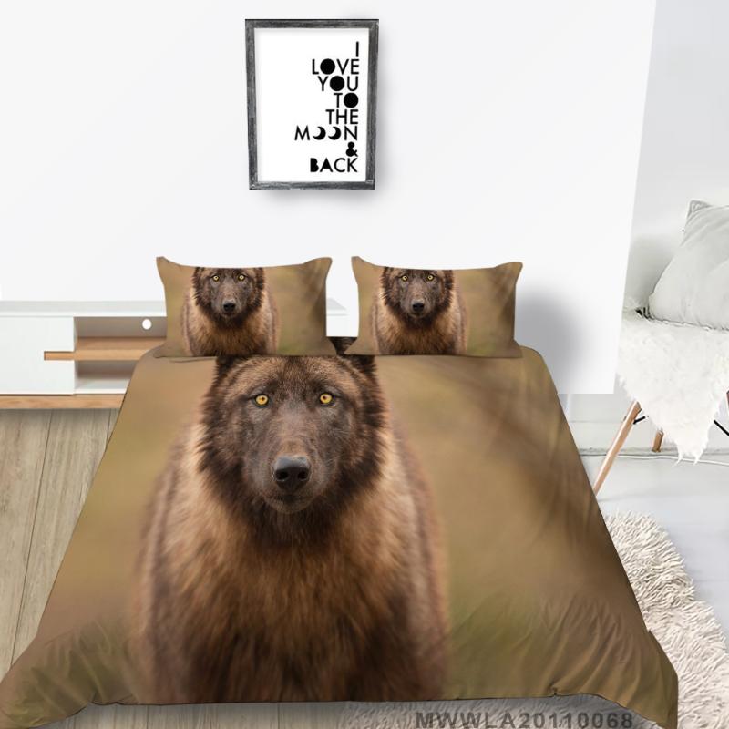 Brown Wolf Bed Set Fashionable 3D Printed Duvet Cover Nature King Queen Full Single Double Hot Sale Bedding Set, Style 2
Brown Wolf Bed Set Fashionable 3D Printed Duvet Cover Nature King Queen Full Single Double Hot Sale Bedding Set, Style 2