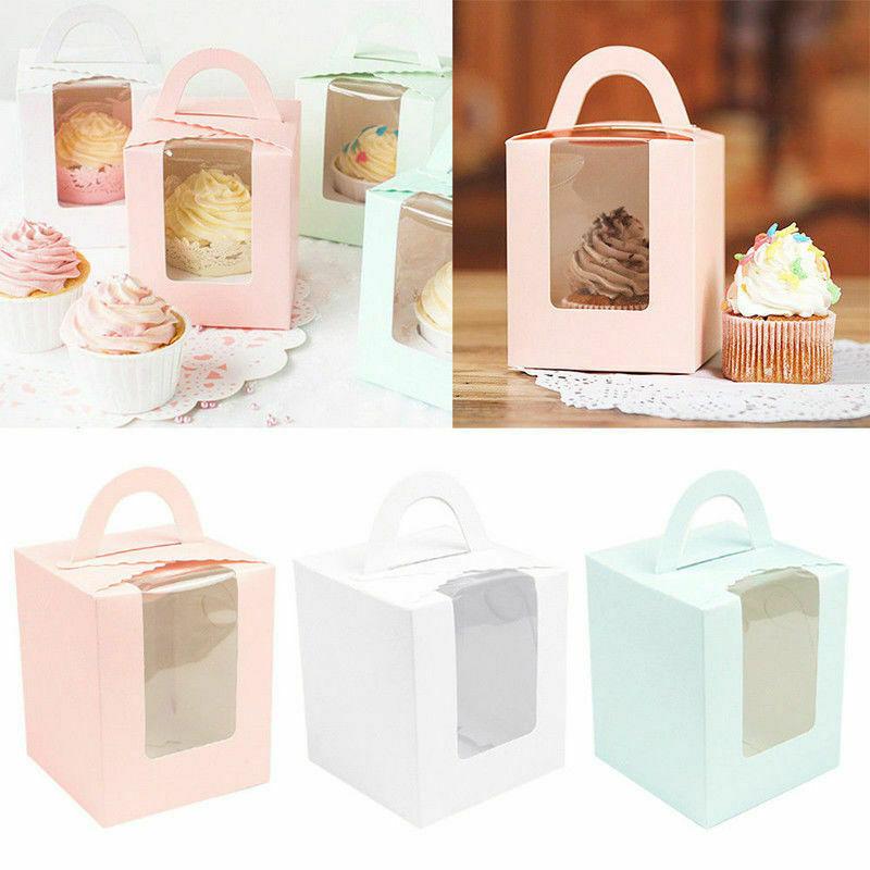 1/5/10 Pcs Single Cupcake / Muffin / Fairy Cake Boxes With Clear Window Gift Box Wedding Party Candy Cookies Box
1/5/10 Pcs Single Cupcake / Muffin / Fairy Cake Boxes With Clear Window Gift Box Wedding Party Candy Cookies Box