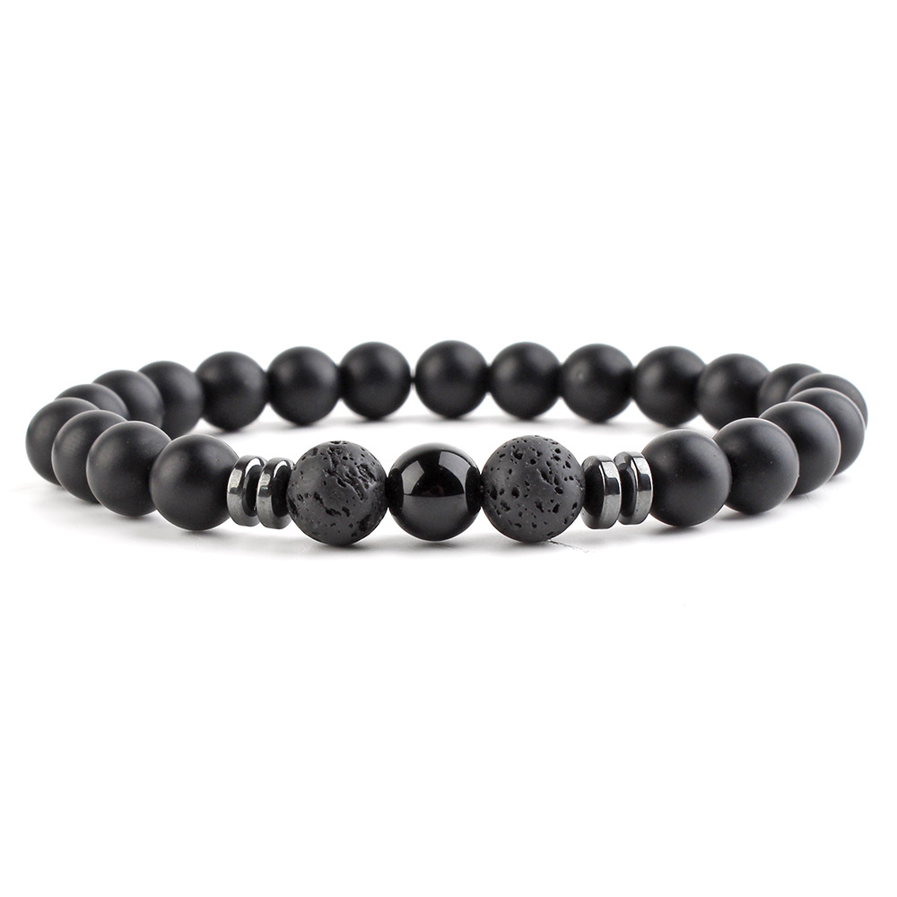 Popular Deisgn 8MM Natural Stone Strands Beads Bracelet Jewelry for Men Women Lovers Gift