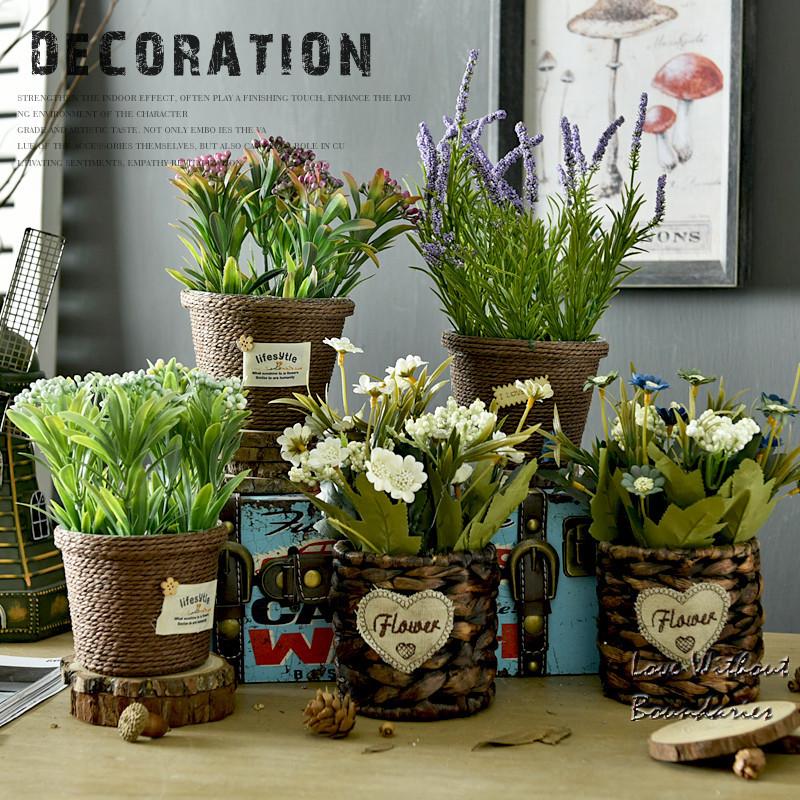 Creative Rattan Flower Pots with simulation Plants potted decorative simulation Flowers, Color as photo
Creative Rattan Flower Pots with simulation Plants potted decorative simulation Flowers, Color as photo