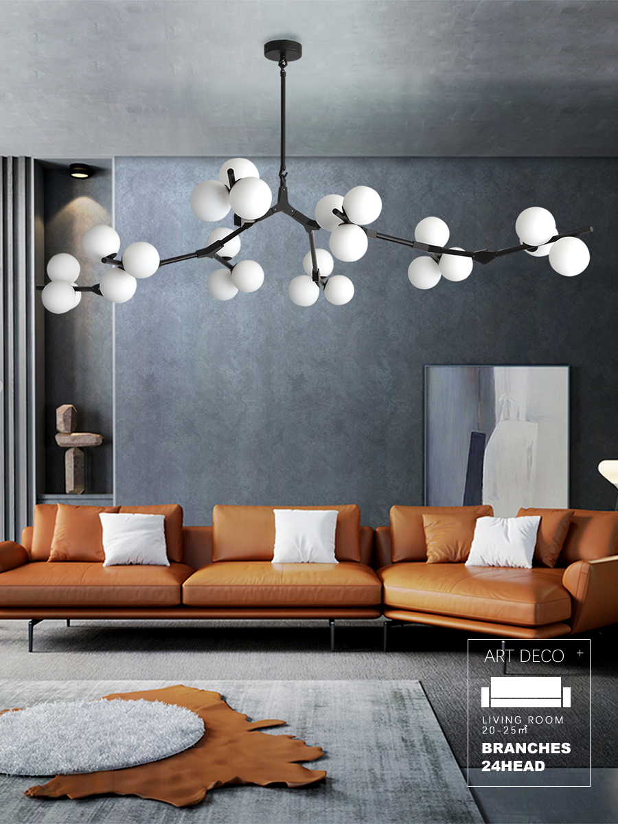Post Modern lamps LED Chandelier fission Branches Style Glass Balls Ceiling Lamp LivingRoom DiningRoom Bedroom Lighting Fixtures
Post Modern lamps LED Chandelier fission Branches Style Glass Balls Ceiling Lamp LivingRoom DiningRoom Bedroom Lighting Fixtures