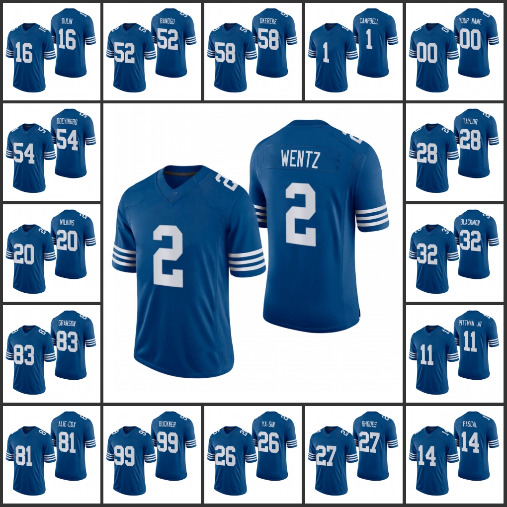 Indianapolis''Colts''Men #28 Jonathan Taylor 1 Parris Campbell 2 Carson Wentz 11 Michael Pittman Jr. Women Youth Custom Royal Vapor Limited Jersey
Indianapolis''Colts''Men #28 Jonathan Taylor 1 Parris Campbell 2 Carson Wentz 11 Michael Pittman Jr. Women Youth Custom Royal Vapor Limited Jersey