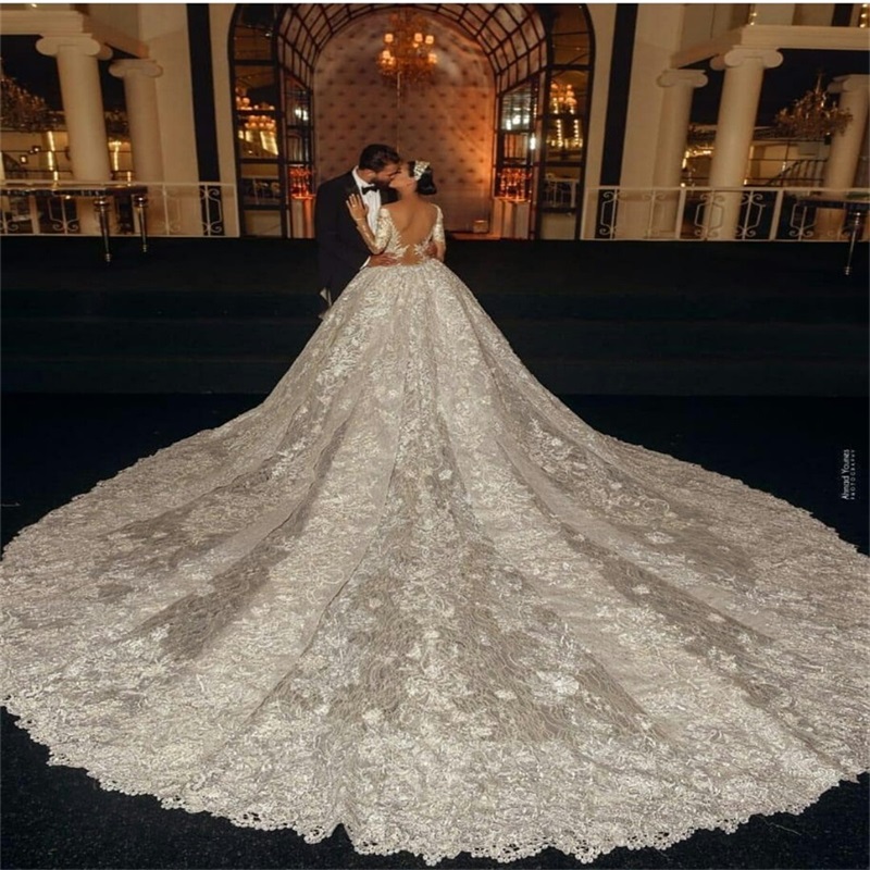 Luxury Mermaid Wedding Dresses Arabic Dubai Beads Appliqued Lace Chapel Bridal Gown With Detachable Train Long Sleeves Vestidos De Novia, Custom made from color chart
Luxury Mermaid Wedding Dresses Arabic Dubai Beads Appliqued Lace Chapel Bridal Gown With Detachable Train Long Sleeves Vestidos De Novia, Custom made from color chart