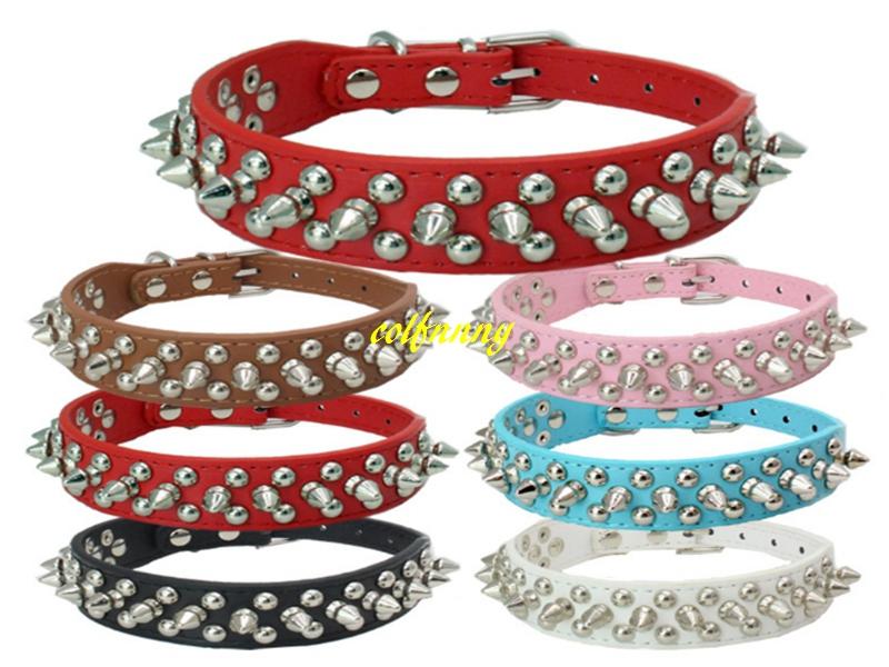100pcs/lot Fast shipping Adjustable Leather Rivet Spiked Studded Pet Puppy Dog Collar Neck Strap 9 colors 
100pcs/lot Fast shipping Adjustable Leather Rivet Spiked Studded Pet Puppy Dog Collar Neck Strap 9 colors