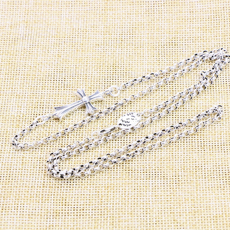 925 sterling silver handmade cross pendant necklace with round link chain american european antique silver designer jewelry for men women
925 sterling silver handmade cross pendant necklace with round link chain american european antique silver designer jewelry for men women