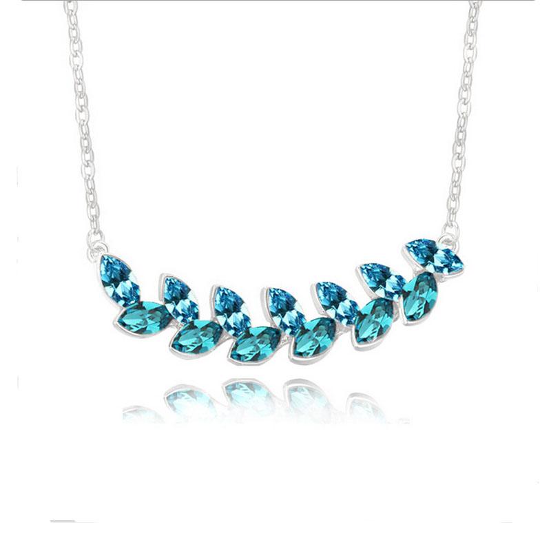 2021 New Colorful Fashion Leaf Rhinestone Austria Crystal Pendant Necklaces Imitation Gold Filled Chain For Women Jewelry
2021 New Colorful Fashion Leaf Rhinestone Austria Crystal Pendant Necklaces Imitation Gold Filled Chain For Women Jewelry