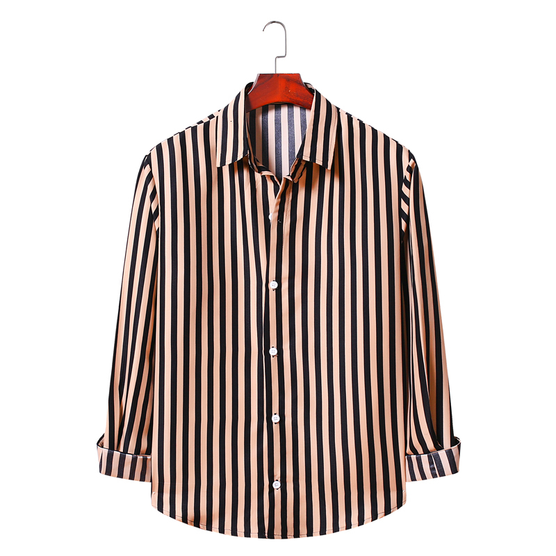 2021 New Brand Fashion Striped Khaki Black Trend with Lapel Men's Casual Long-sleeved Male Shirt Bxfe, 2mw-al008-kaqi
2021 New Brand Fashion Striped Khaki Black Trend with Lapel Men's Casual Long-sleeved Male Shirt Bxfe, 2mw-al008-kaqi