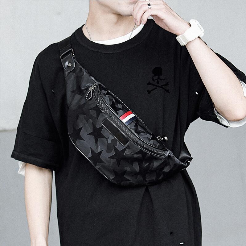 Factory wholesale men handbag street trend camouflage chest bag contrast leather shoulder bags outdoor leisure waterproof nylon mens pockets, Black
Factory wholesale men handbag street trend camouflage chest bag contrast leather shoulder bags outdoor leisure waterproof nylon mens pockets, Black