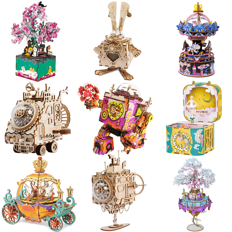 Building Music Box Model Robotime Kits Christmas Wooden Birthday Gift for Girls Children
Building Music Box Model Robotime Kits Christmas Wooden Birthday Gift for Girls Children