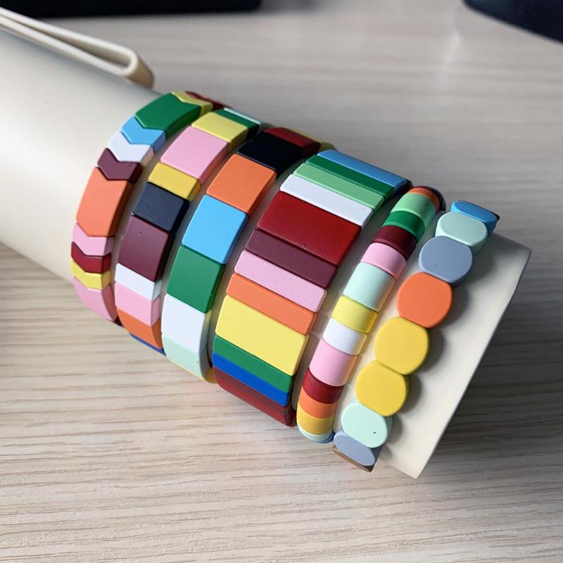 Unisex Charm Bracelets for Women Men Beaded Bracelet Boho Rainbow Color Arrow Hexagon Square Beads Bracelet Femme Jewelry Gift 
Unisex Charm Bracelets for Women Men Beaded Bracelet Boho Rainbow Color Arrow Hexagon Square Beads Bracelet Femme Jewelry Gift