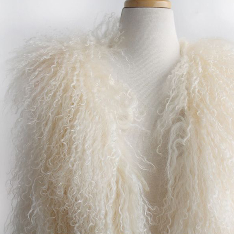 Women Faux Fur Long Vest Autumn Winter Fluffy Fur Sleeveless Waistcoat Female Elegant Soft Hairy Fashion Overcoat 201110