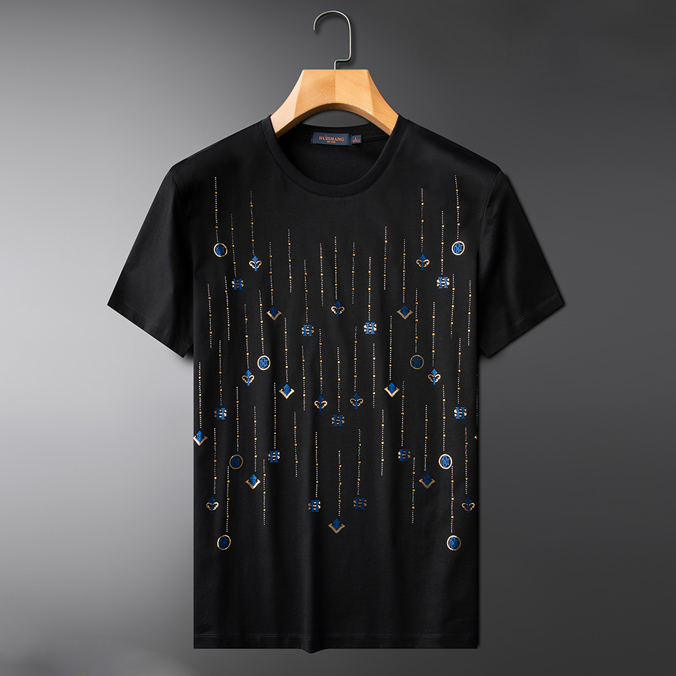 Summer 2021 Personality Hot Puncture Fine Manly Man-neck Tshirt Thin for Man Black White 68rq
Summer 2021 Personality Hot Puncture Fine Manly Man-neck Tshirt Thin for Man Black White 68rq