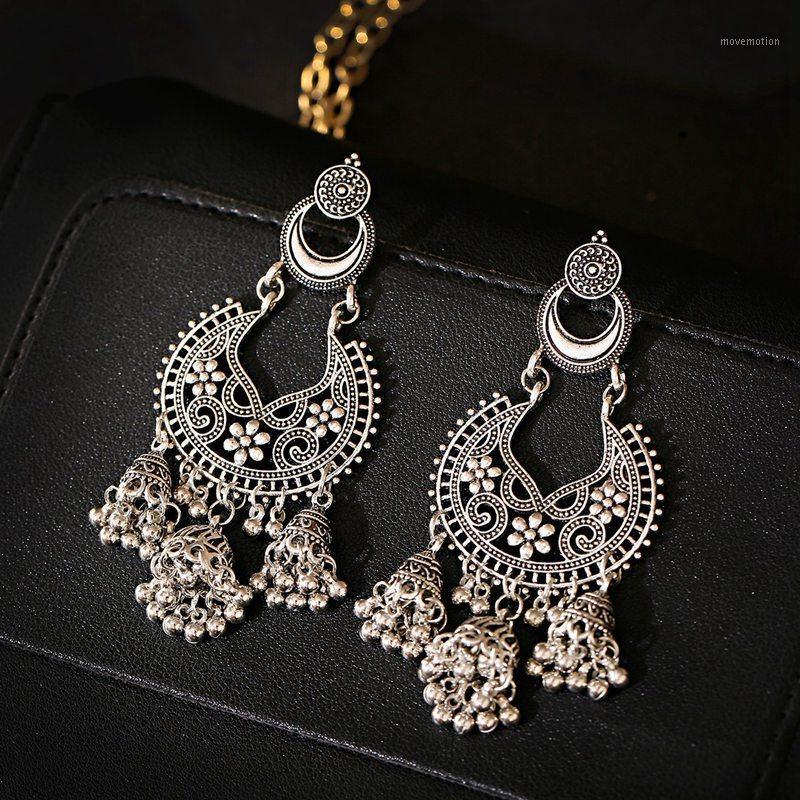 Ethnic Silver Color Hollow Afghan Earrinngs Bollywood Jewellery Vintage Bell Flower Tassel Earrings Wedding Jewelry1
Ethnic Silver Color Hollow Afghan Earrinngs Bollywood Jewellery Vintage Bell Flower Tassel Earrings Wedding Jewelry1