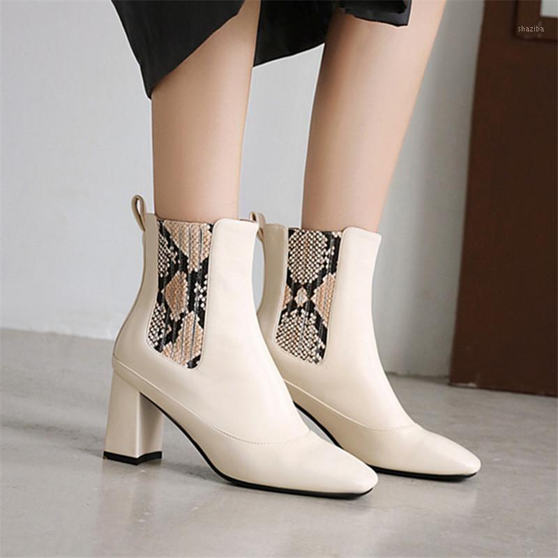 2021 Short Boots For Women Square Toe Thick Heel Patchwork Ankle Boots Shoes Solid Color Casual Ladies Footwear Size 32-431, Black
2021 Short Boots For Women Square Toe Thick Heel Patchwork Ankle Boots Shoes Solid Color Casual Ladies Footwear Size 32-431, Black