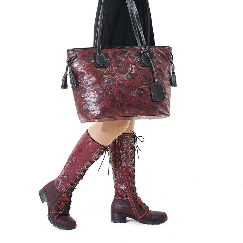 Laura Vita New Retro Bohemian High Boots Tie Adjustable Women Shoes Genuine Leather Boots Winter Vintage Zipper Block High Heels, Wine
Laura Vita New Retro Bohemian High Boots Tie Adjustable Women Shoes Genuine Leather Boots Winter Vintage Zipper Block High Heels, Wine