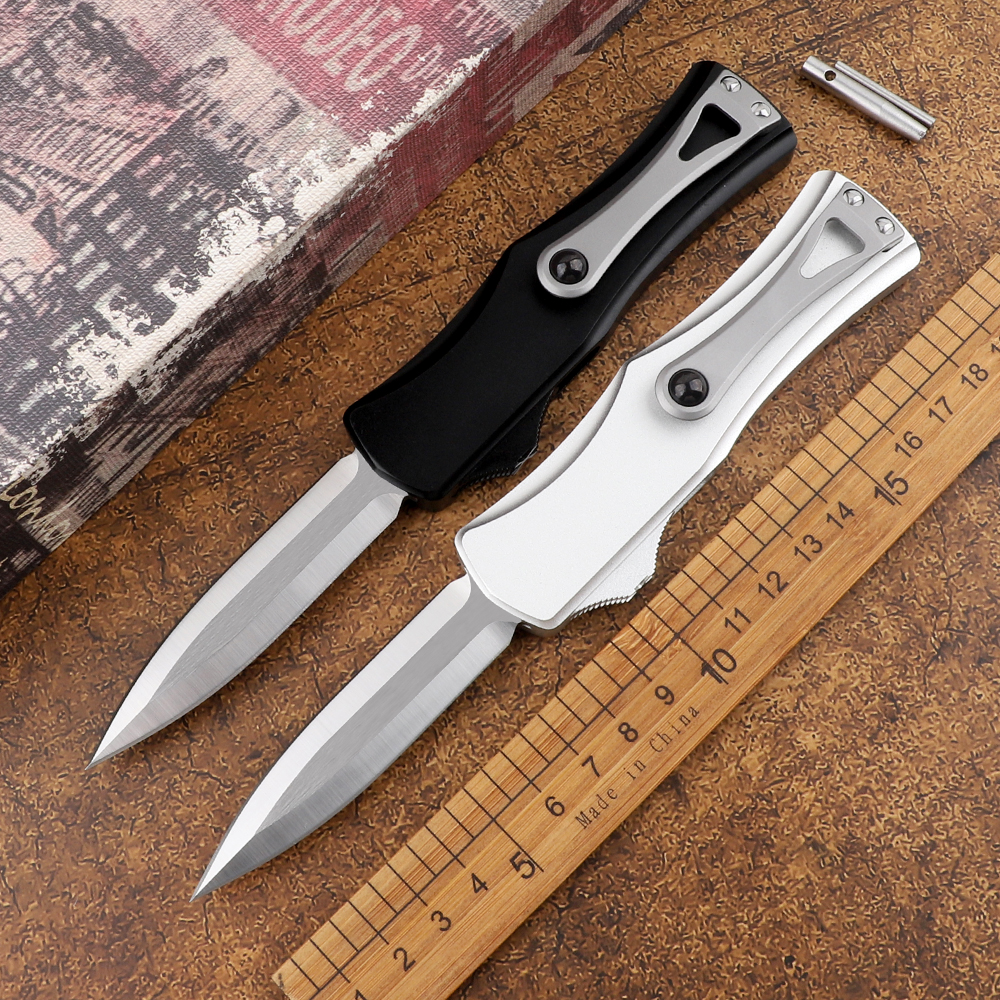 Goddess Hera CF D2 double-edged tactical automatic folding knife sharp outdoor jungle adventure camping self-defense hunting tool knife
Goddess Hera CF D2 double-edged tactical automatic folding knife sharp outdoor jungle adventure camping self-defense hunting tool knife