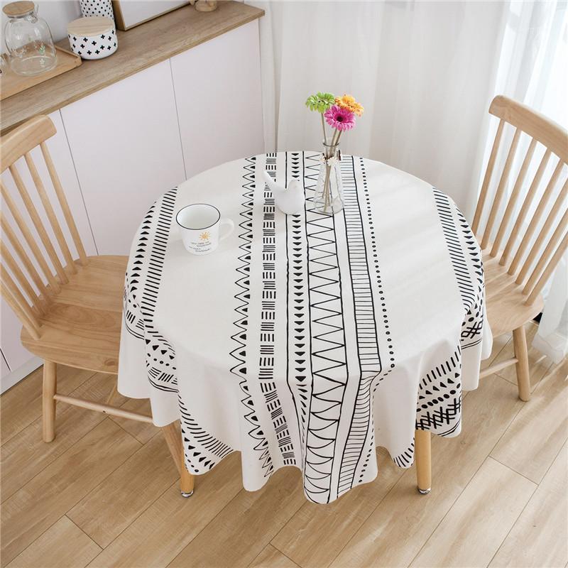 150cm Round Table Cloth Linen Cotton Ethnic Bohemia Geometric Tablecloth Dining Room Table Cover1, Black white
150cm Round Table Cloth Linen Cotton Ethnic Bohemia Geometric Tablecloth Dining Room Table Cover1, Black white