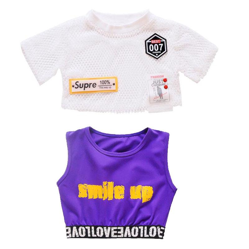 Stage Wear Children Ballroom Jazz Dance Costumes Hip-hop Style Students Teams Modern Girls Party Concert Outfits