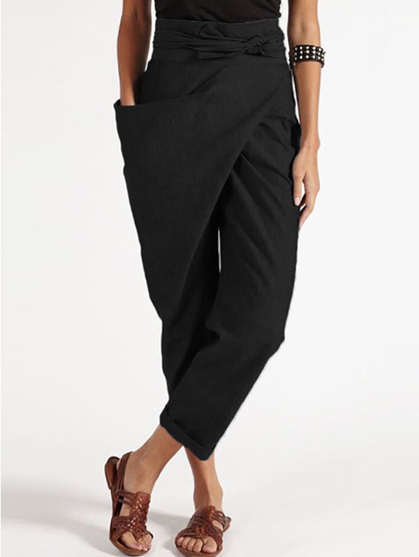 2020 hot style women Amazon hot style irregular lace-up cropped pants casual pants European and American
2020 hot style women Amazon hot style irregular lace-up cropped pants casual pants European and American