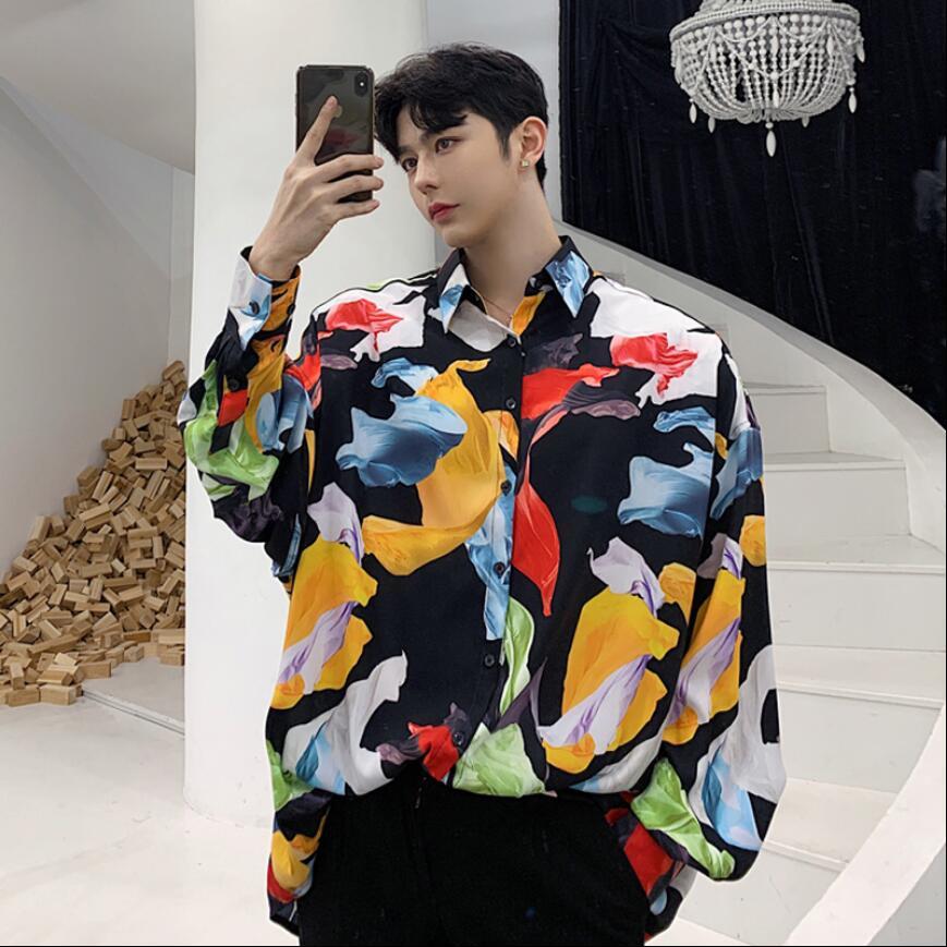 2020 Spring Personality New Color Printing Male Shirts Loose Sleeves Long Hair Dj Young Shirt 0mbt
2020 Spring Personality New Color Printing Male Shirts Loose Sleeves Long Hair Dj Young Shirt 0mbt