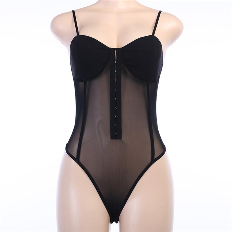 2020 new suspender bodysuitSuspender bodysuit Hanging mesh splicing jumpsuit, Black
2020 new suspender bodysuitSuspender bodysuit Hanging mesh splicing jumpsuit, Black