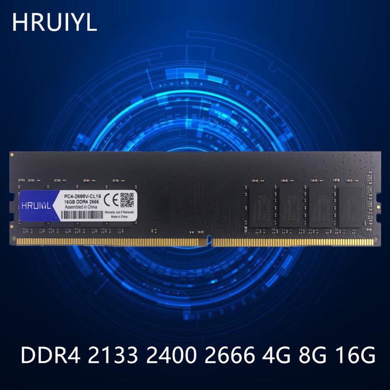 HRUIYL Desktop RAM DDR4 4GB 8GB 16GB 2133 2400 2666MHZ DIMM Memory Sticks Original Chip 1.2V 288Pin PC Computer Memoria DDR 4
HRUIYL Desktop RAM DDR4 4GB 8GB 16GB 2133 2400 2666MHZ DIMM Memory Sticks Original Chip 1.2V 288Pin PC Computer Memoria DDR 4
