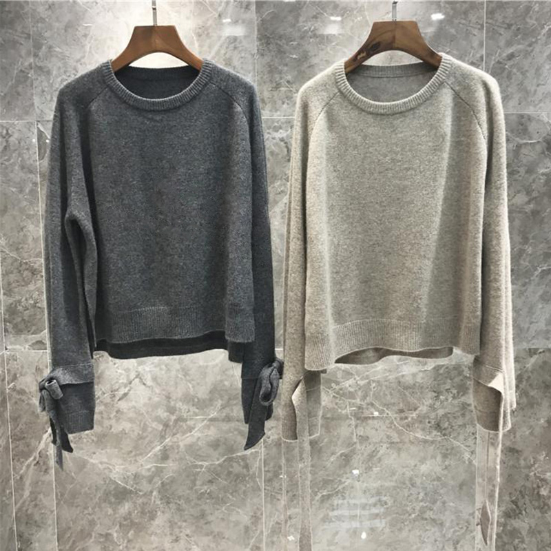 JXMYY high quality wool knitted 2 piece set cashmere loose sweater pullover elastic wiast pants suit women tracksuit 201120