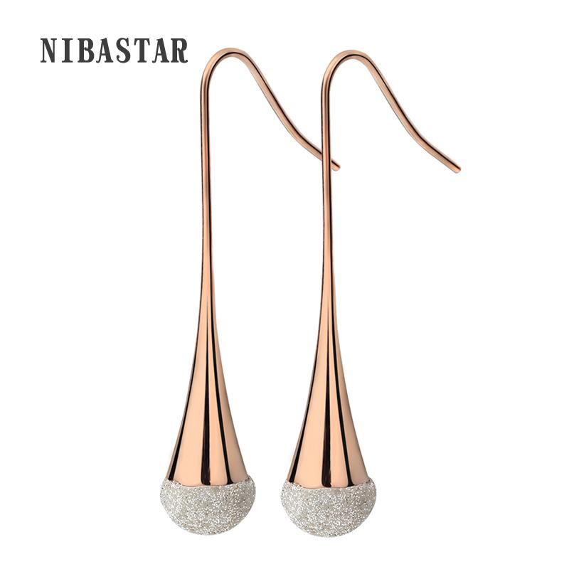 Women Fashion Black/White Frosted Drop Earrings Stainless Steel Material 2Colors Trendy Style Earrings Jewelry
Women Fashion Black/White Frosted Drop Earrings Stainless Steel Material 2Colors Trendy Style Earrings Jewelry