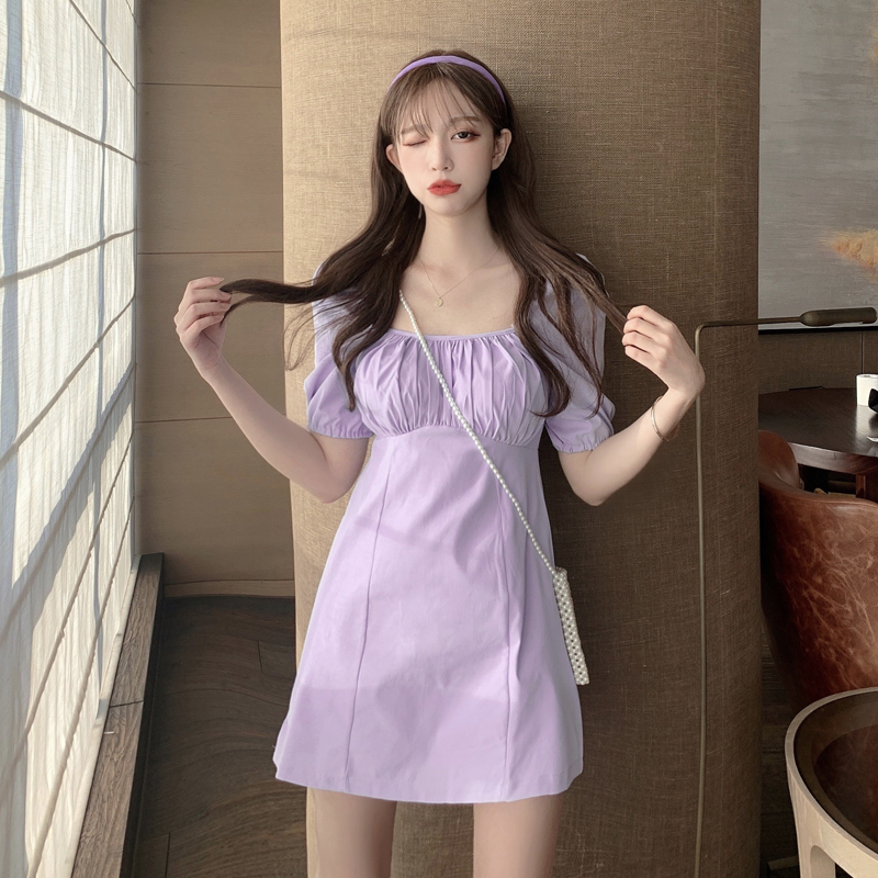 2021 New French puff sleeve strawberry women's summer dress new Hyun Ya style short high A-line T2XC, White
2021 New French puff sleeve strawberry women's summer dress new Hyun Ya style short high A-line T2XC, White