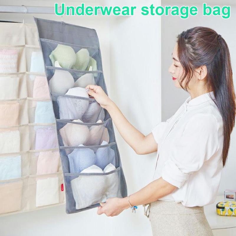 30 Grids Folding Clothing Storage Bag Hanging Bag Underwear Sock Tie Hanging Shoe Storage Organizer Pouch Clothes Organizer Hot, Gray 24 pockets
30 Grids Folding Clothing Storage Bag Hanging Bag Underwear Sock Tie Hanging Shoe Storage Organizer Pouch Clothes Organizer Hot, Gray 24 pockets