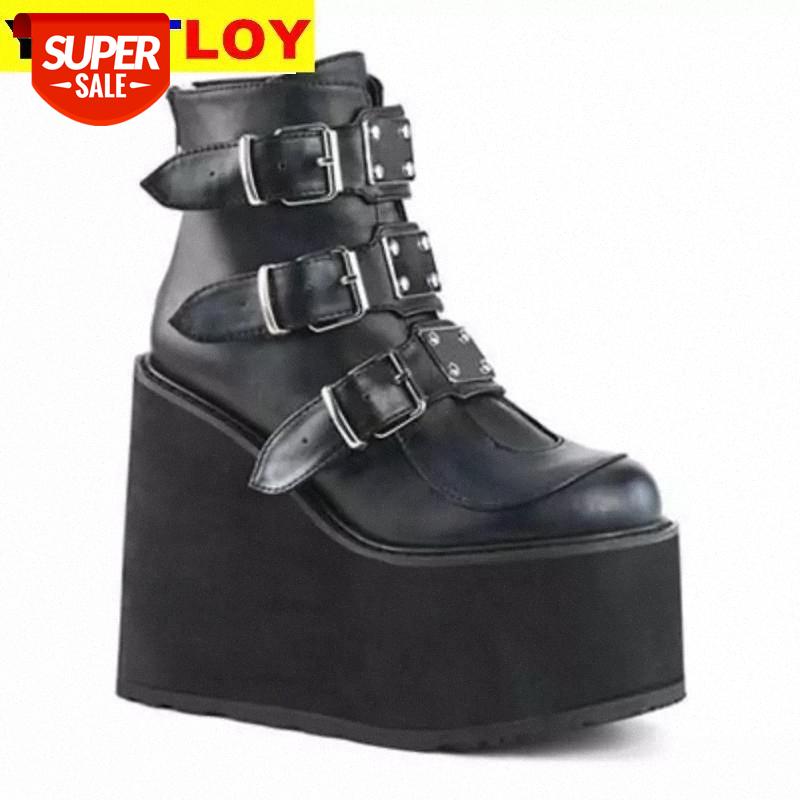 2021 Ankel Boots High Heels PU Women Boots Botas Mujer Plus Size Winter Metal Buckle Women Punk Female Platform Wedges #XG12, Black
2021 Ankel Boots High Heels PU Women Boots Botas Mujer Plus Size Winter Metal Buckle Women Punk Female Platform Wedges #XG12, Black