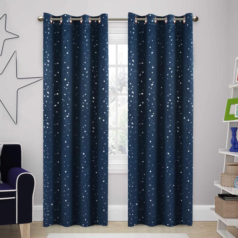 Blackout Curtains Kids Room Thermal Insulated Twinkle Stars Printed Curtain Draperies for Boys Girls Sleep-Enhancing, Grey
Blackout Curtains Kids Room Thermal Insulated Twinkle Stars Printed Curtain Draperies for Boys Girls Sleep-Enhancing, Grey