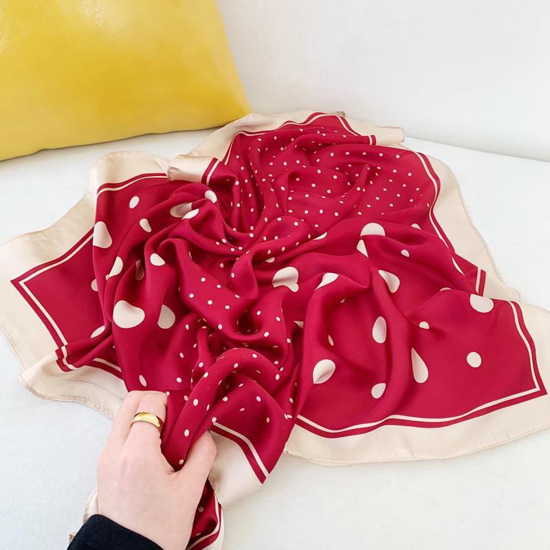 Fashion Dot Printed Hair Scarf For Women Small Kerchief Silk Satin Neck Scarfs Female 70cm*70cm Bag Scarves For Ladies Wholesale1
Fashion Dot Printed Hair Scarf For Women Small Kerchief Silk Satin Neck Scarfs Female 70cm*70cm Bag Scarves For Ladies Wholesale1