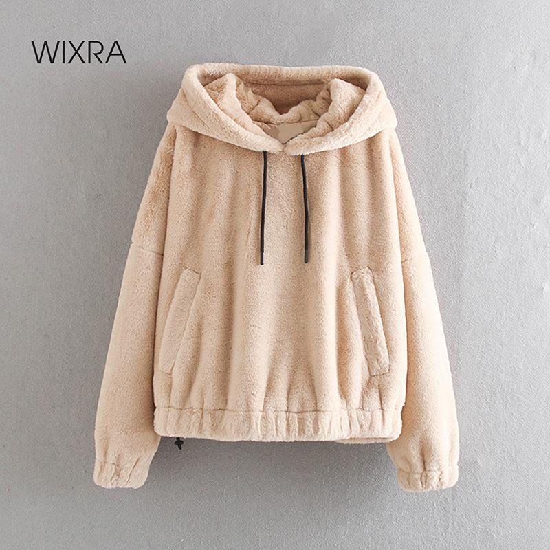 Wixra Womens Casual Pullover Tops Ladies Pockets Soft Faux Fur Hooded Loose Trendy Street Style Overcoat Autumn Winter, Black
Wixra Womens Casual Pullover Tops Ladies Pockets Soft Faux Fur Hooded Loose Trendy Street Style Overcoat Autumn Winter, Black