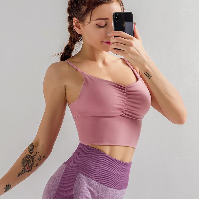Strappy Sports Bra Padded Female Shockproof Gathered Yoga Fitness Underwear Yoga Crop Top Workout Gymwear Running Activewear1, Black
Strappy Sports Bra Padded Female Shockproof Gathered Yoga Fitness Underwear Yoga Crop Top Workout Gymwear Running Activewear1, Black