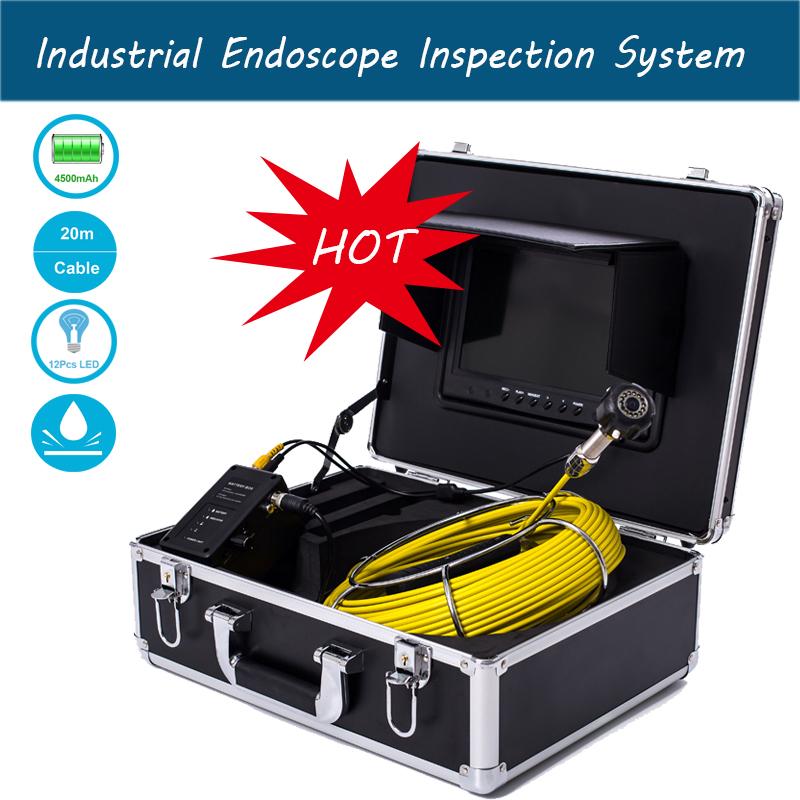 9" Waterproof Industrial Endoscope Inspection System 20m 23mm Pipe Inspection 1000 TVL Video Camera With 12pcs Adjustable LED
9" Waterproof Industrial Endoscope Inspection System 20m 23mm Pipe Inspection 1000 TVL Video Camera With 12pcs Adjustable LED