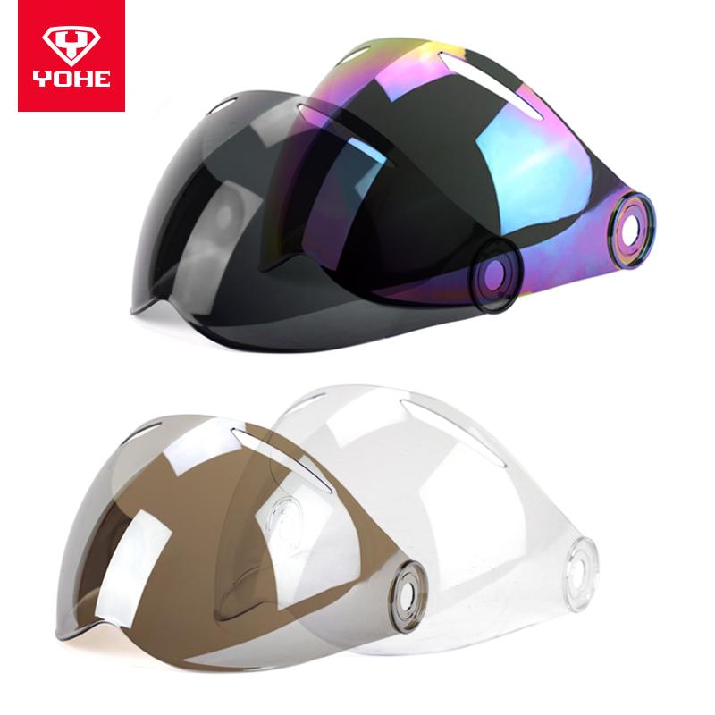 YOHE MINI Motorcycle visor, half face helmet general original lens , clear black coffee colorful silver blue, Black visor
YOHE MINI Motorcycle visor, half face helmet general original lens , clear black coffee colorful silver blue, Black visor