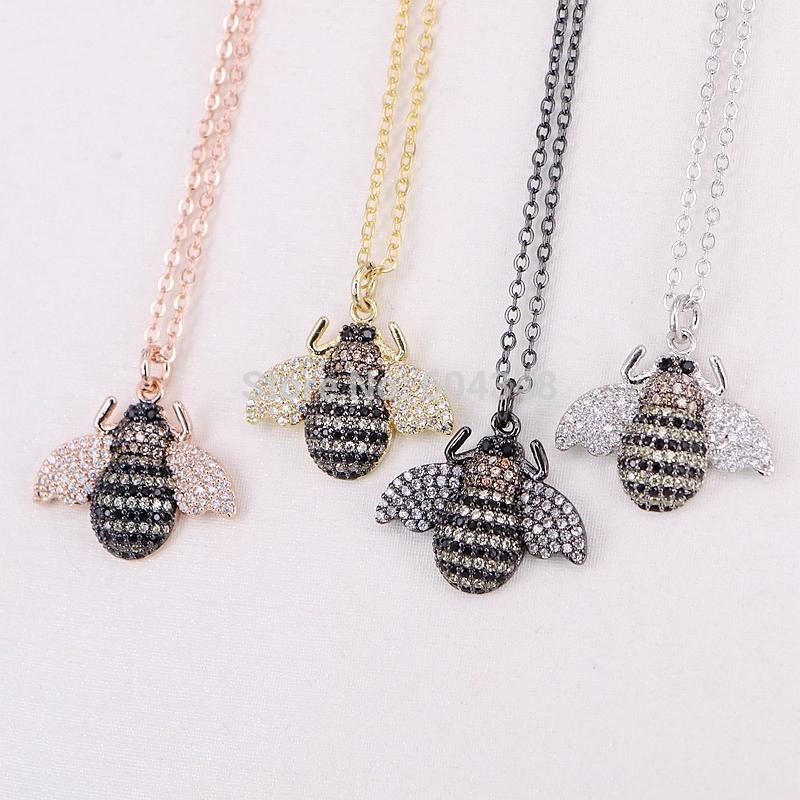 5 Strands CZ Micro Pave Crystal Zirconia Insect Pendant Necklace for Women Men Jewelry
5 Strands CZ Micro Pave Crystal Zirconia Insect Pendant Necklace for Women Men Jewelry