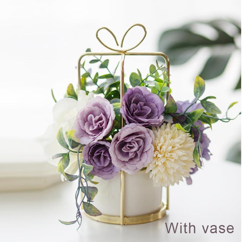 Table centerpieces artificial flowers with vase home decoration flower Pot set European Style rose Bouquet wedding Potted flower1
Table centerpieces artificial flowers with vase home decoration flower Pot set European Style rose Bouquet wedding Potted flower1